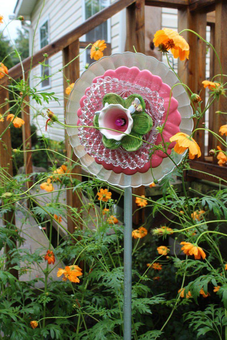 Repurposed Glass Garden Art Glass Garden Art