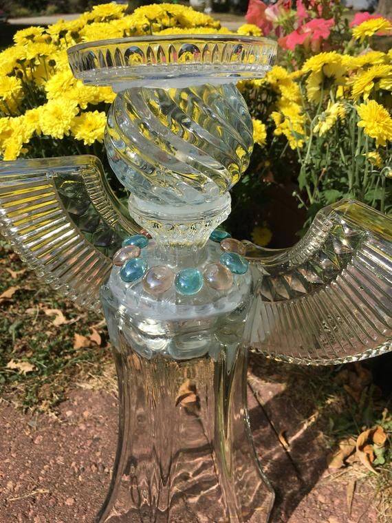 Garden Glass Angel Glass Angel Angel Sculpture