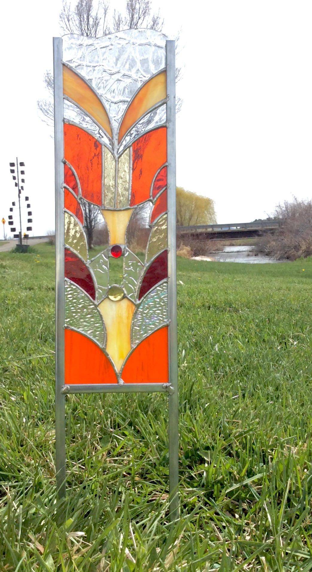 Stained Glass Garden Stake