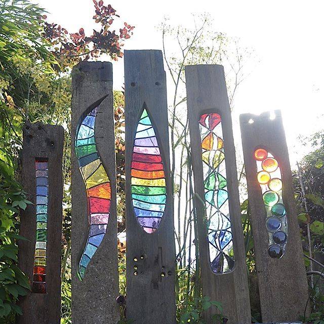Stained Glass And Wood Sculpture Wood Ideas