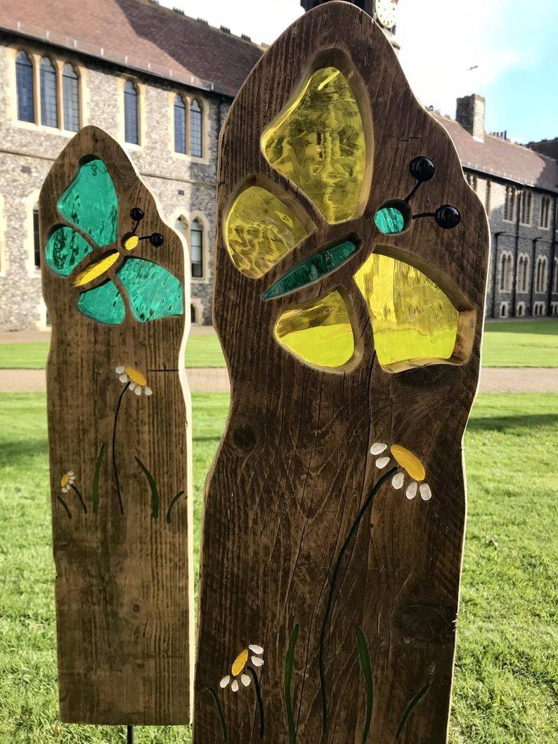 Tiffany Style Stained Glass Garden Artyard Art