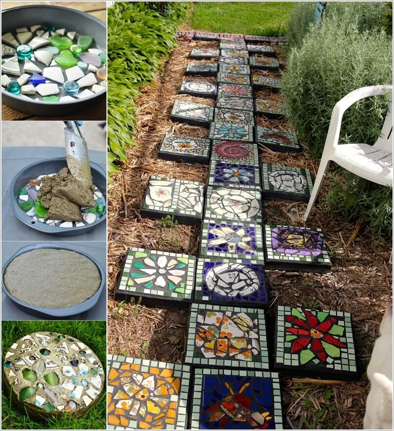 Wonderfull Diy Garden Mosaics Projects
