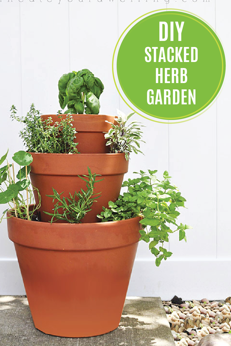 17 Stacked Herb Garden Ideas To Consider SharonSable
