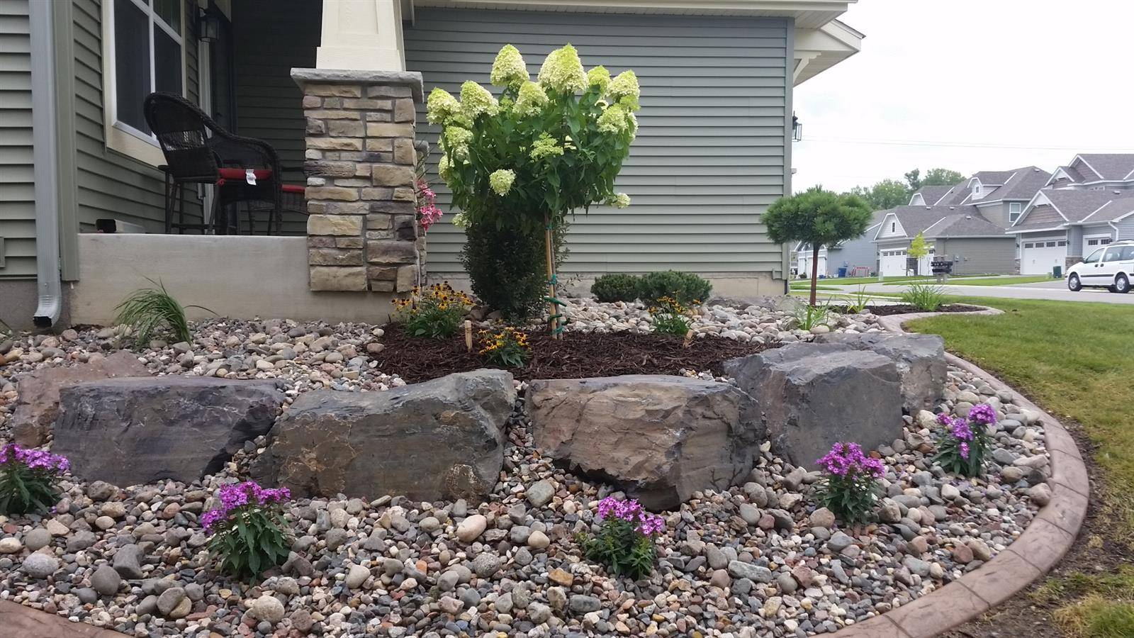 Low Maintenance Brick Garden