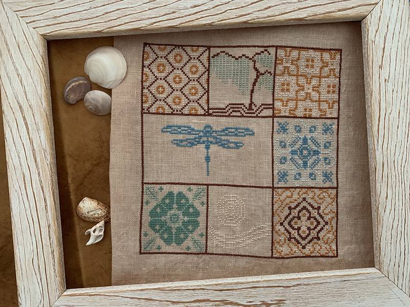 Sweeping The Garden Cross Stitch Pattern Barbara Ana Designs