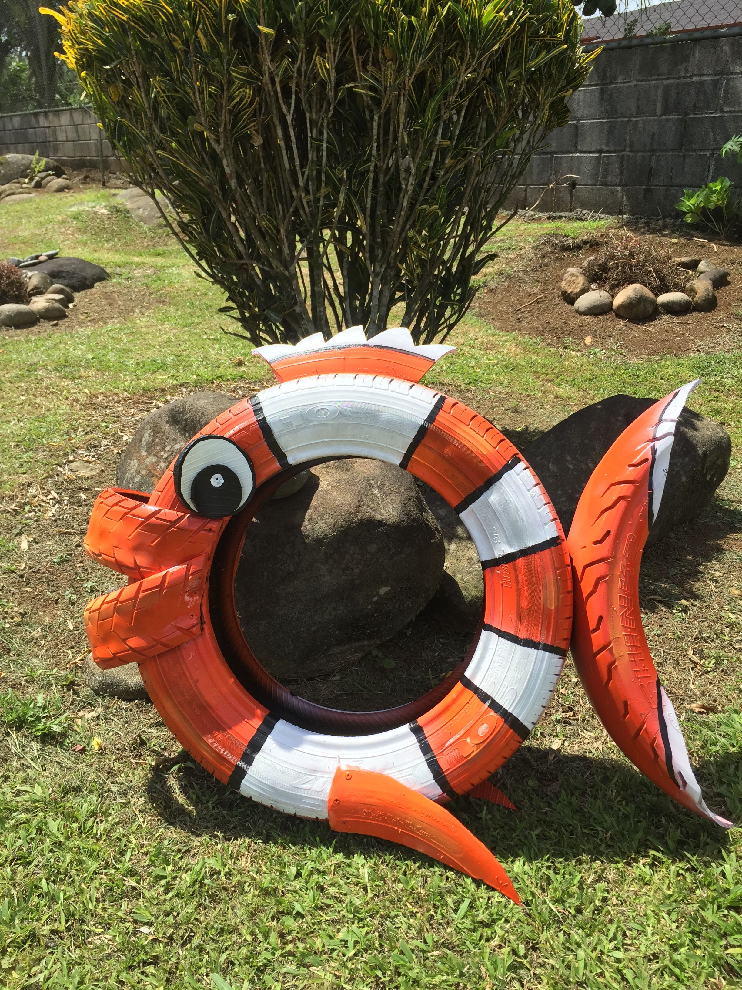 Painted Tire Planters