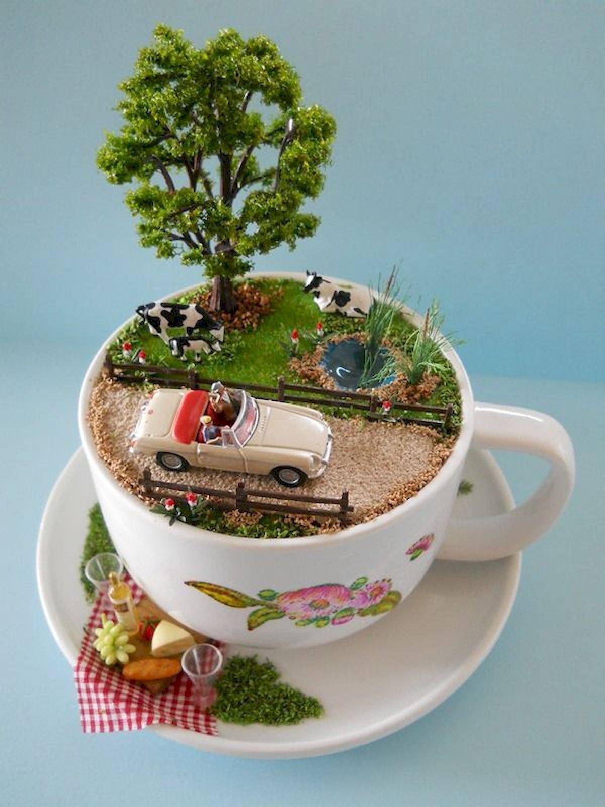 Stunning Diy Tea Cup Fairy Garden Ideas