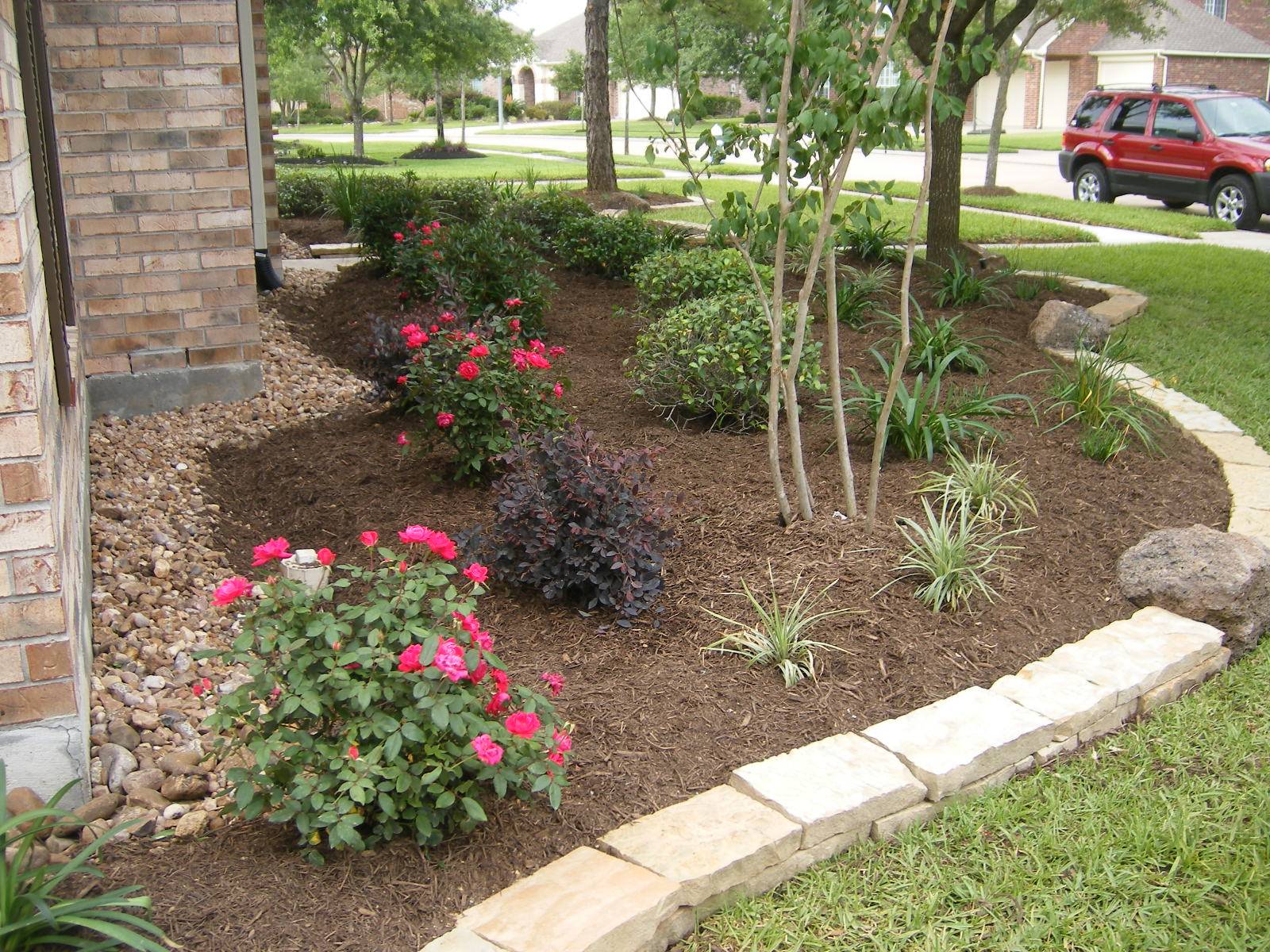 Beautiful Flower Beds Design Ideas In Front Of House Front Flower