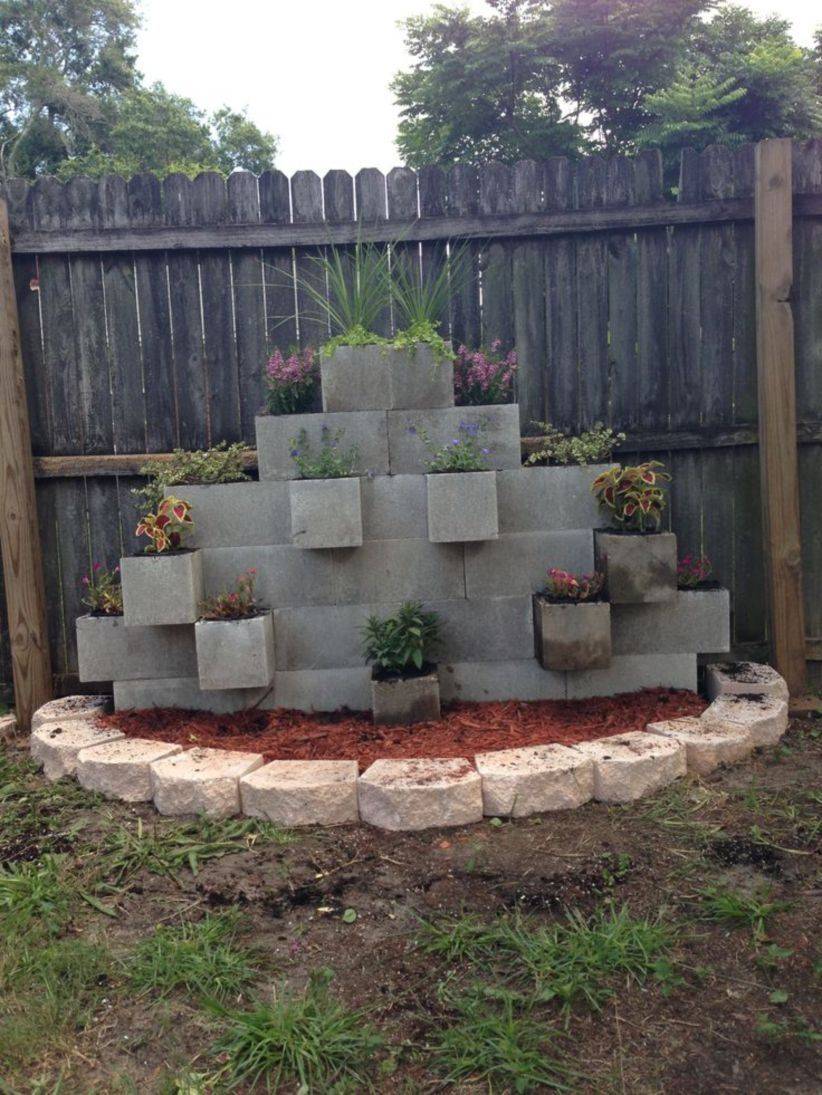 Cinder Block Garden Wall Ideas