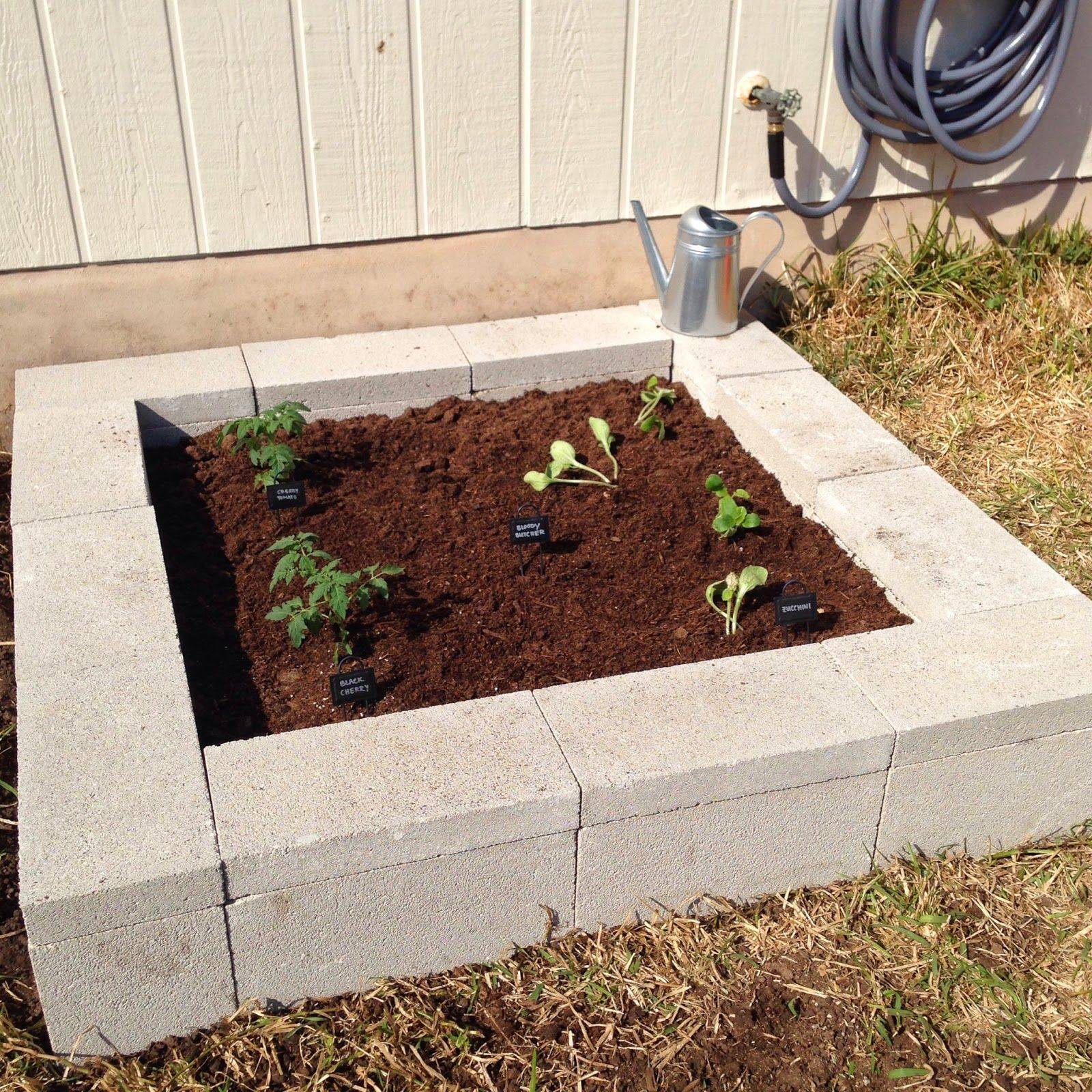 Cinder Block Raised Garden Bed Design Designseohong