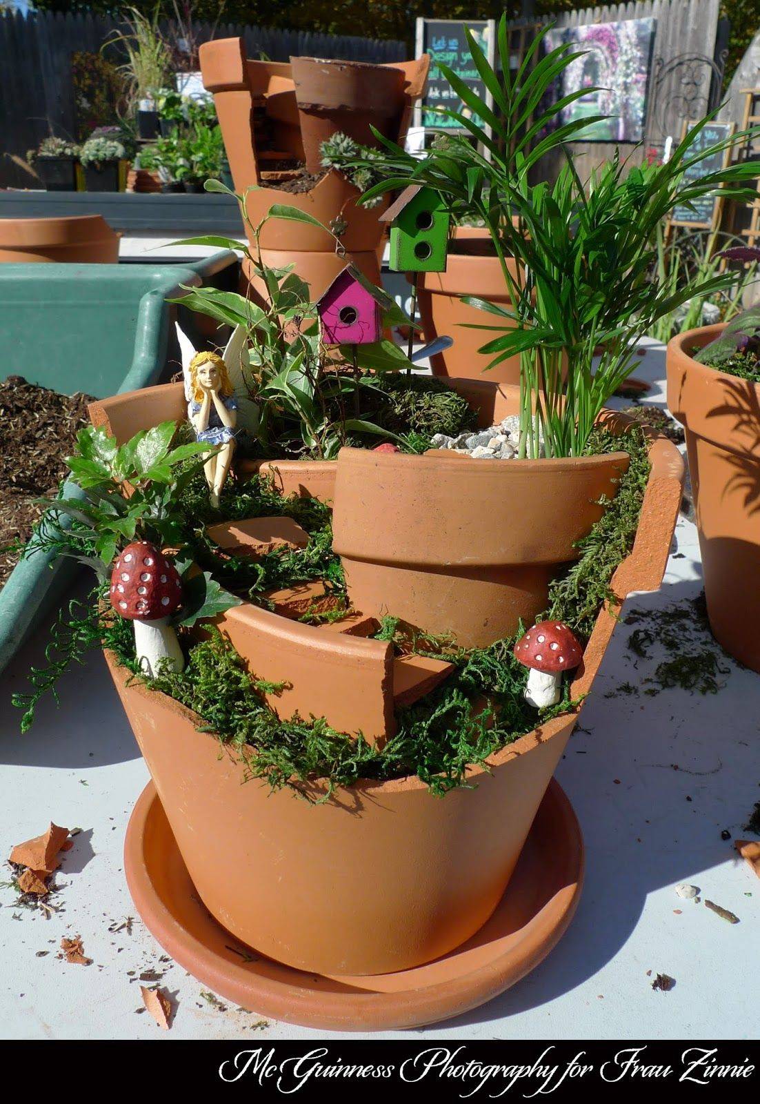 21 Broken Clay Pot Fairy Garden Ideas For This Year SharonSable
