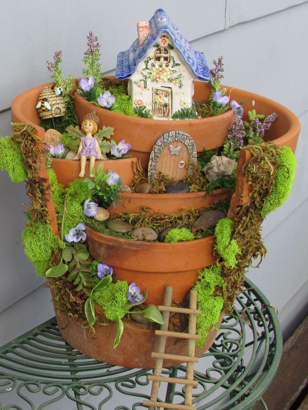 Diy Broken Pot Fairy Garden Ideas