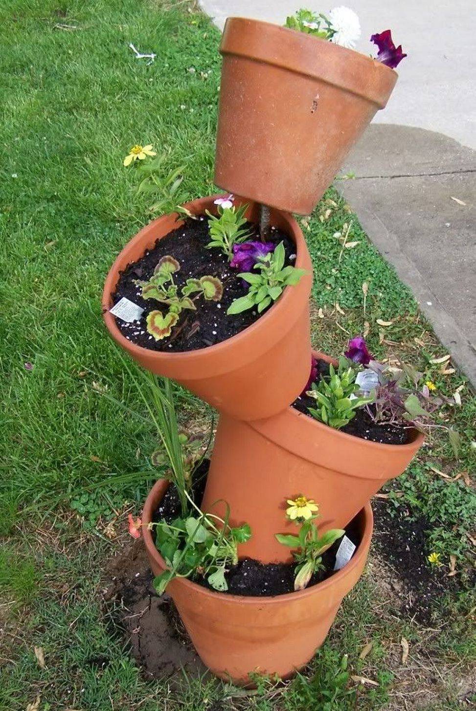 Garden Granny Clay Pot