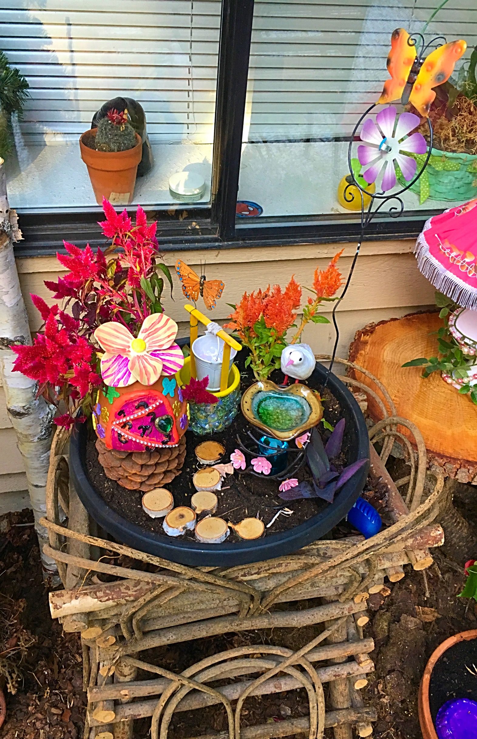 Fairy Garden Solar Flower Pot Home