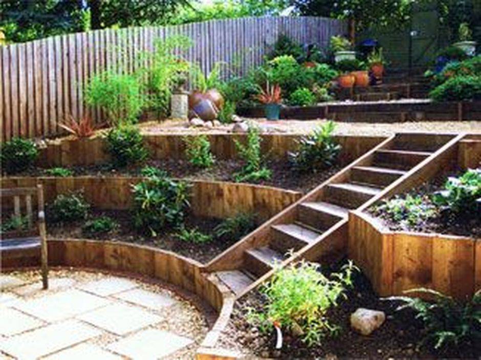 A Sloped Backyard