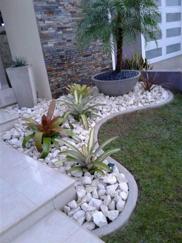Fantastic White Stone Landscaping Ideas