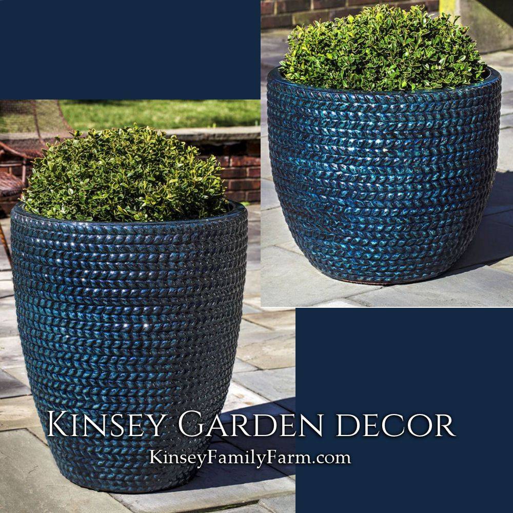 Kinsey Garden Decor Polaris Ceramic Indoor Outdoor Planters Bayou