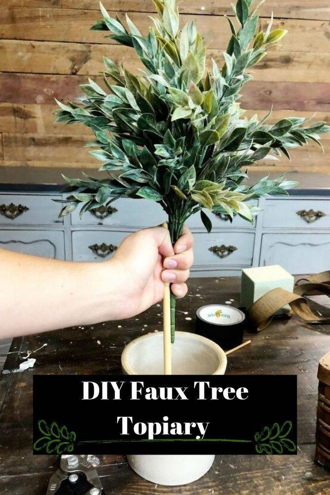 Artificial Potted Plant Plastic Garden Grass Ball Topiary Tree Pot Home
