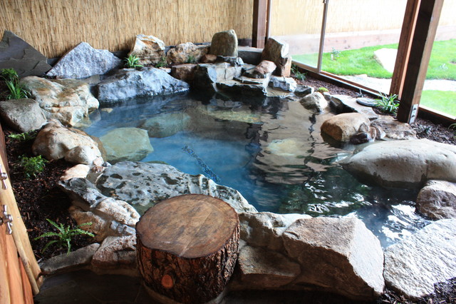 Picturesque Earthy Hot Tub Area Landscaping Ideas Page