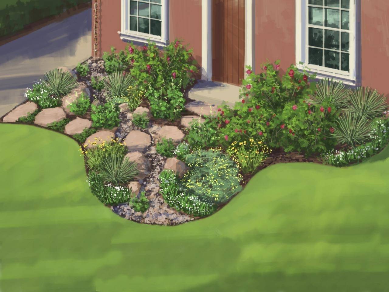 Stunning Low Maintenance Front Yard