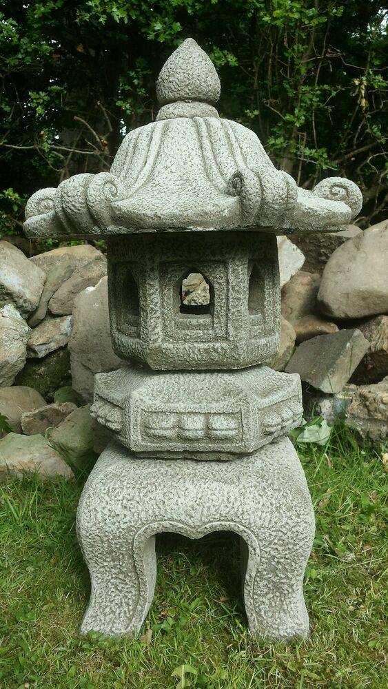 In Grey Stone Pagoda Lantern Walmartcom Pagoda Lanterns