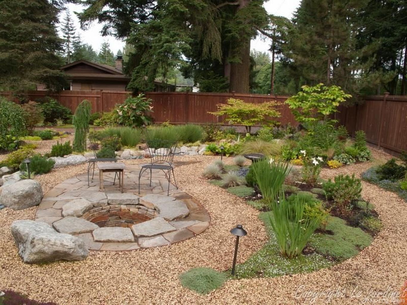 Backyard Gravel Garden Design Ideas