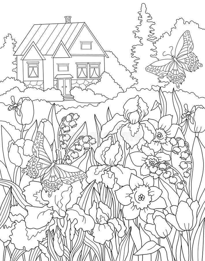 Garden Coloring Pages Idea Whitesbelfast