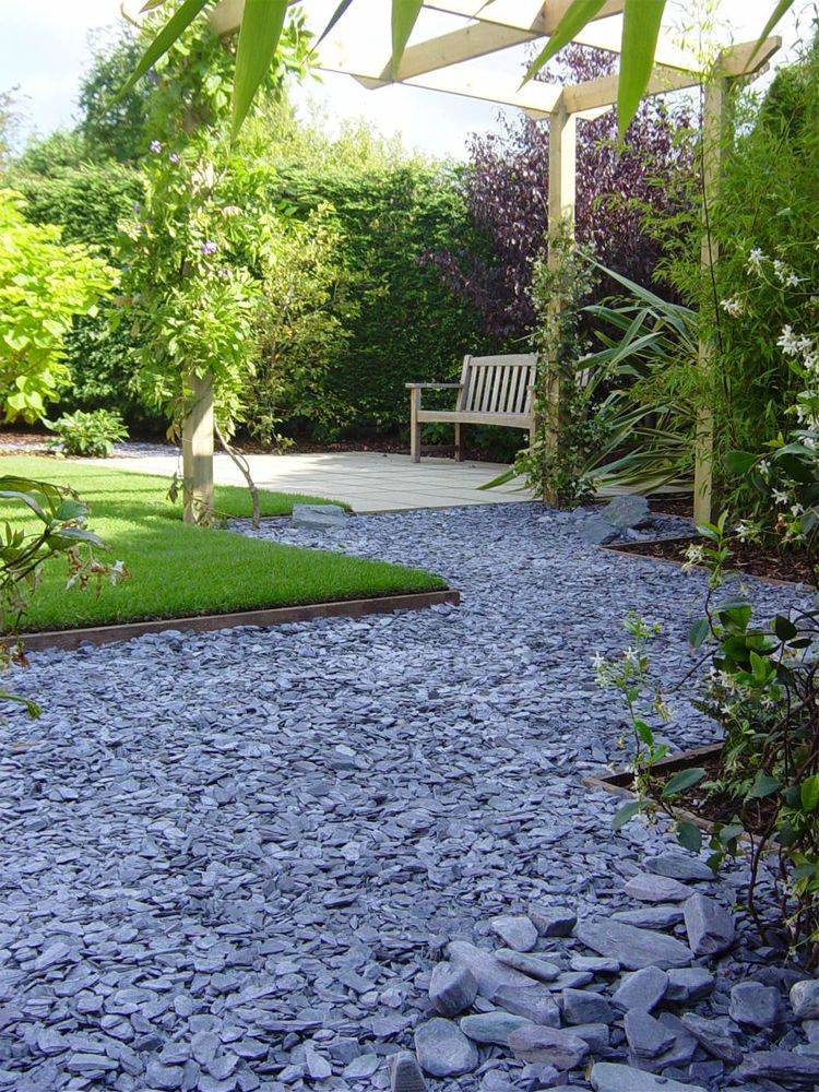 Slate Chippings Front Garden Ideas