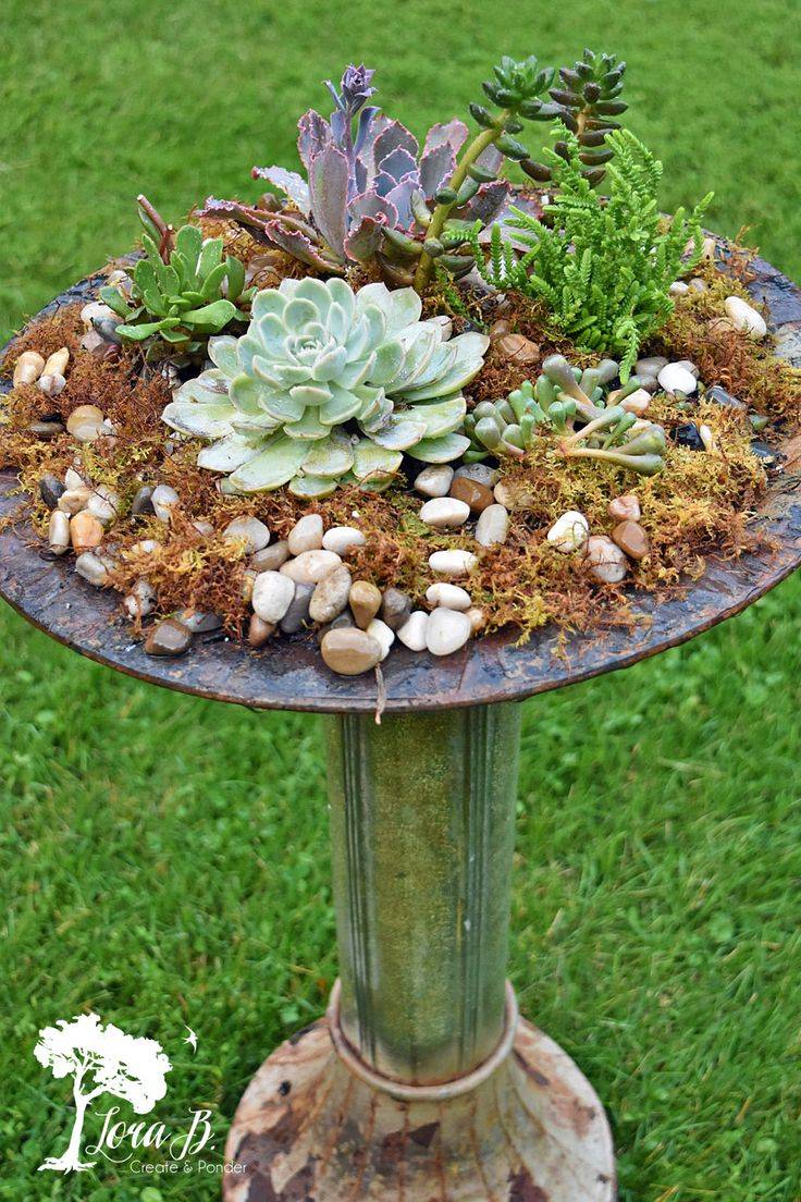 Bird Baths Home Fantasy Garden Diy Fairy