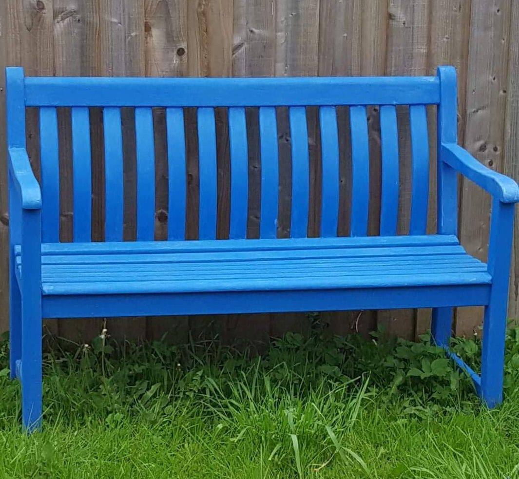 Ft Painted Bench Outdoor Benches