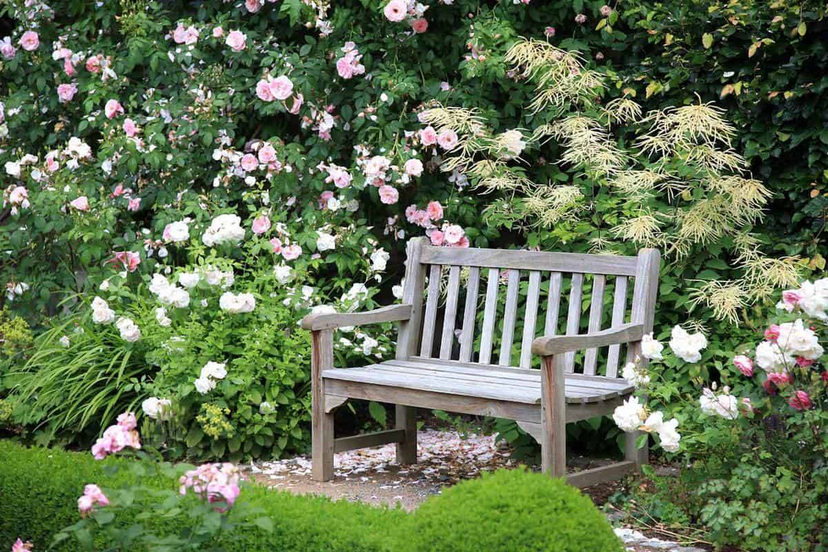 L White Eucalyptus Patio Bench