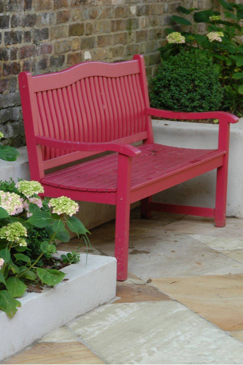 Pink Butterfly Bench