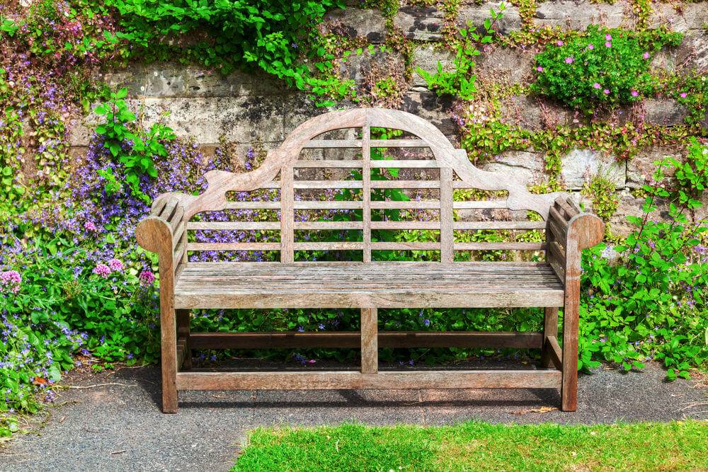 Pink Garden Bench