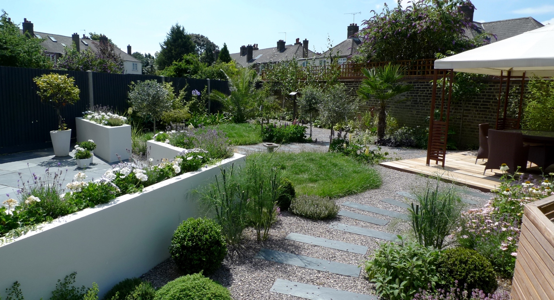 Large Front Garden Design