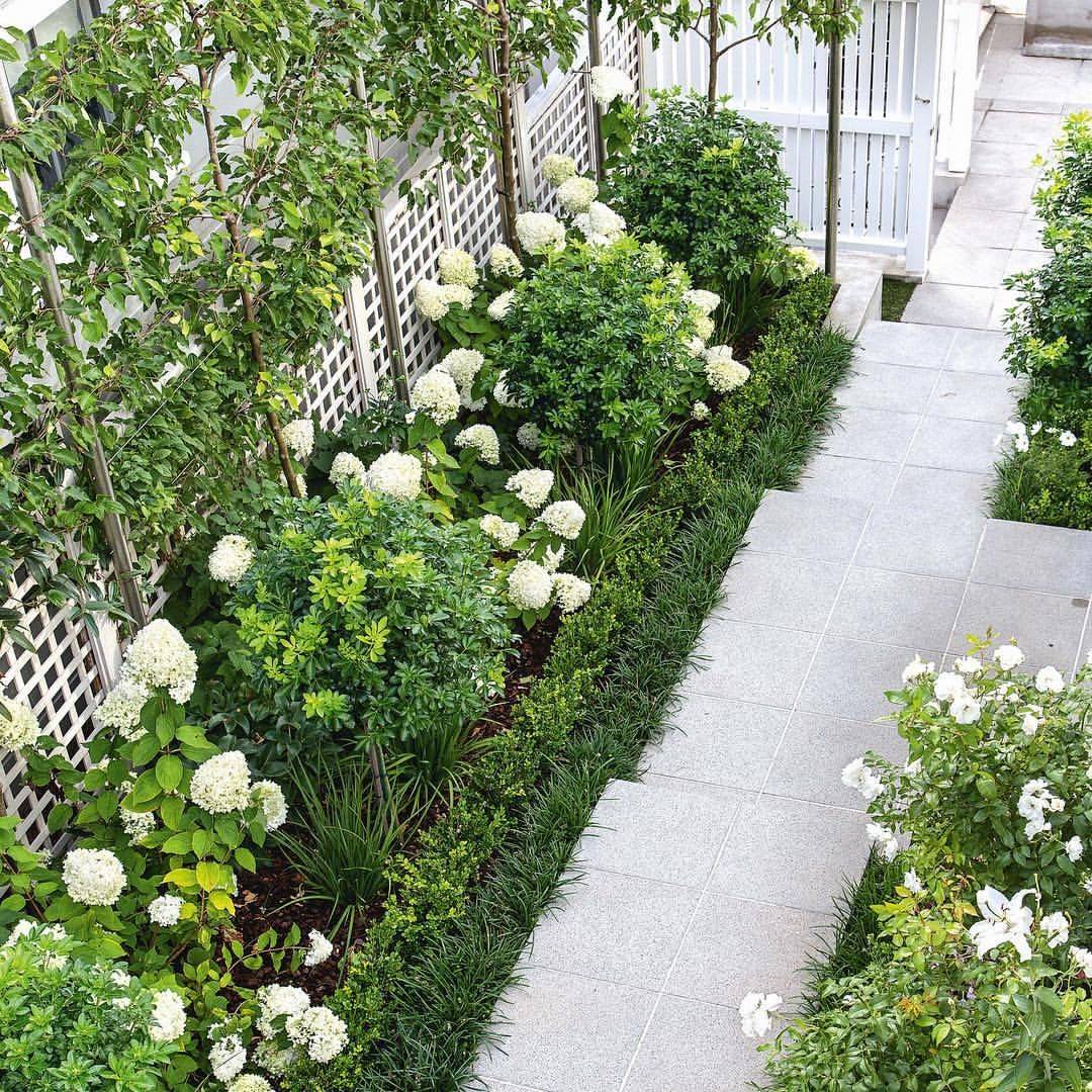 Beautiful White Flower Garden Design Ideas