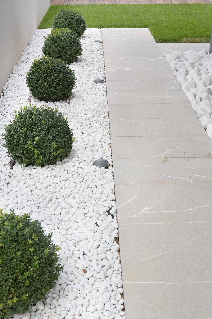 White Garden Stones