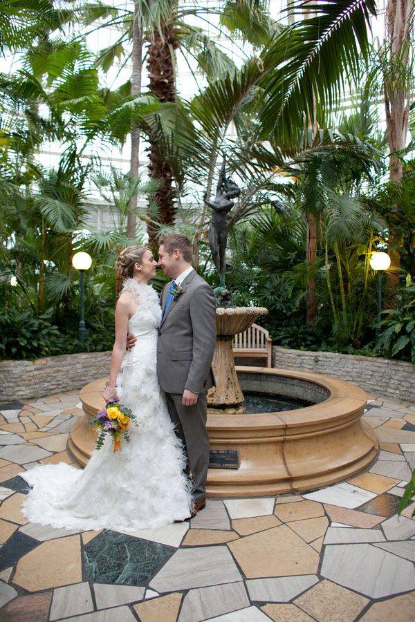 Simple Sunken Gardens Wedding Ceremony