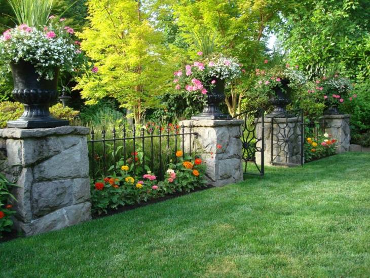 Rail Fence Garden Border