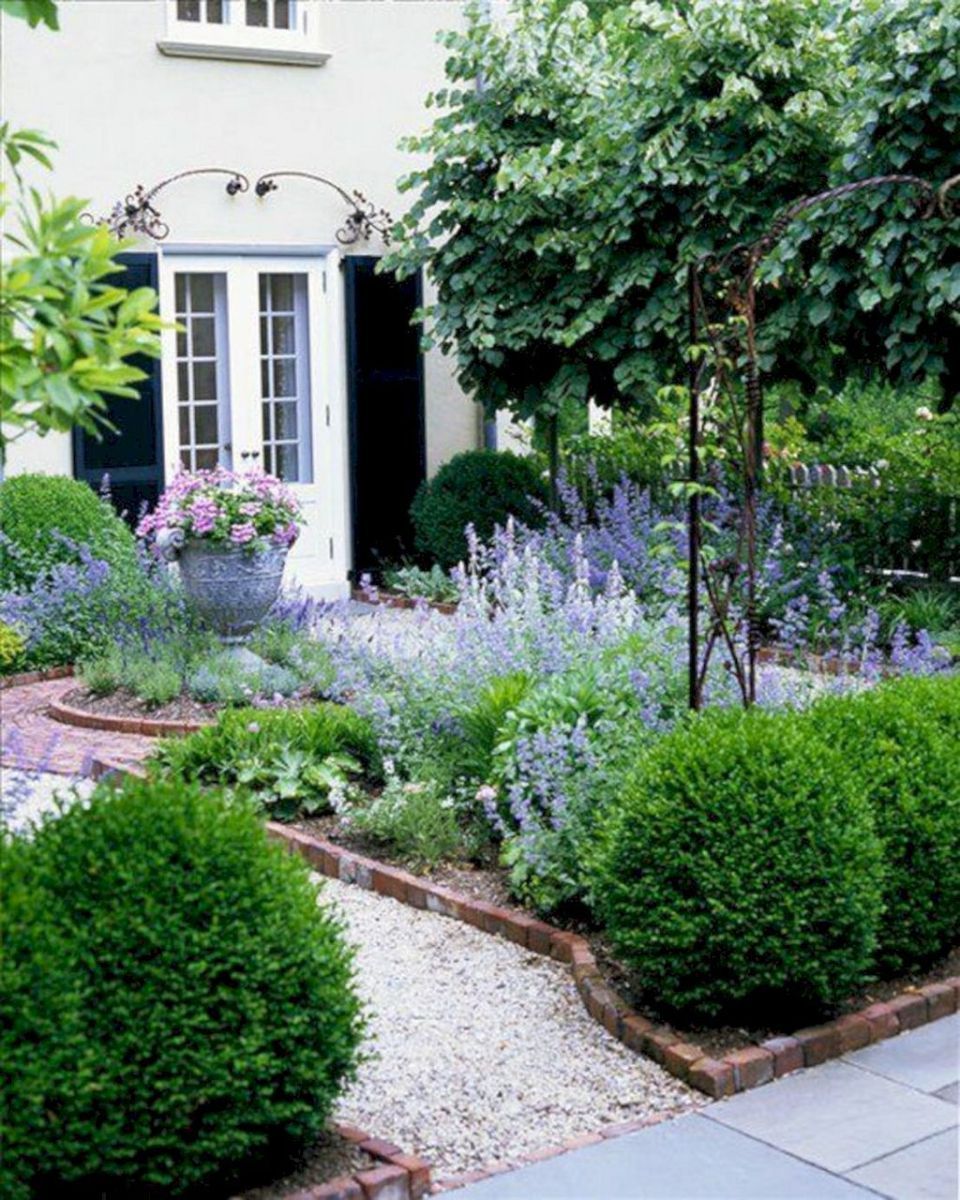Green And White Formal Garden