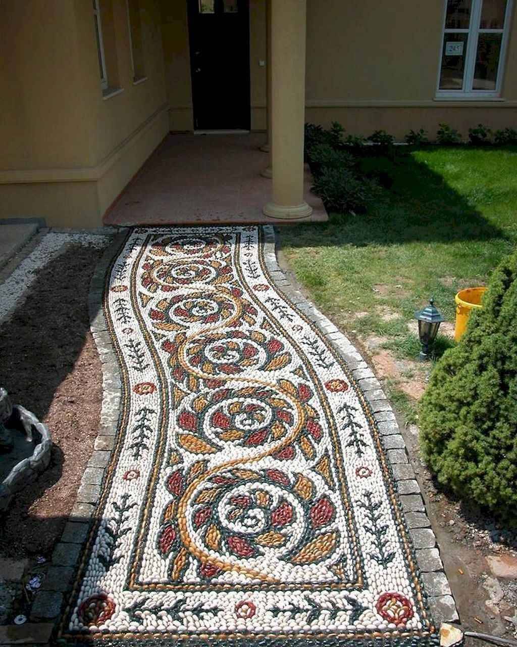 Diy Spiral Rock Pebble Mosaic Path I Wish To Have