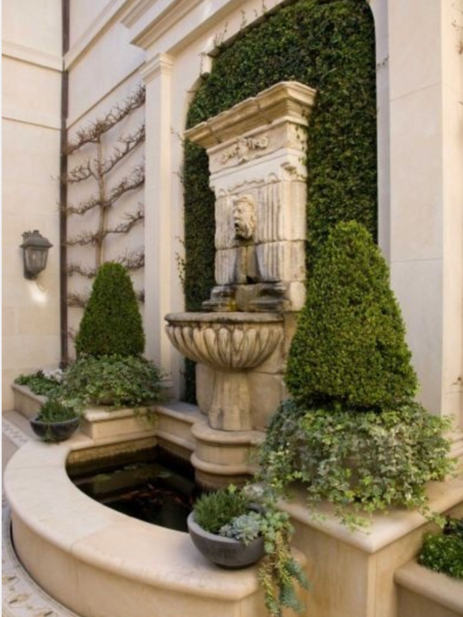 Wall Stone Cool Backyard Fountains
