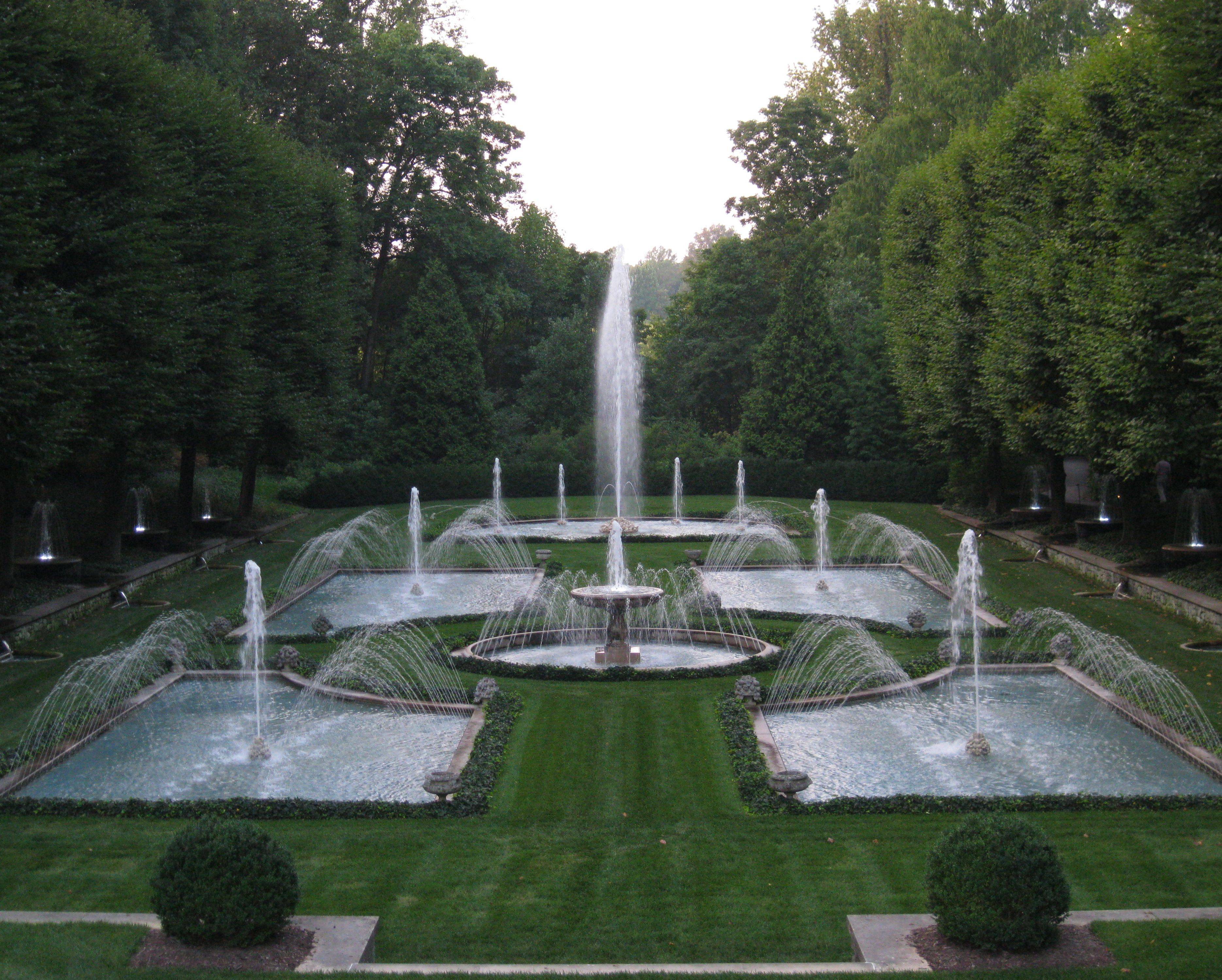 Longwood Garden Italian Fountains Fountains