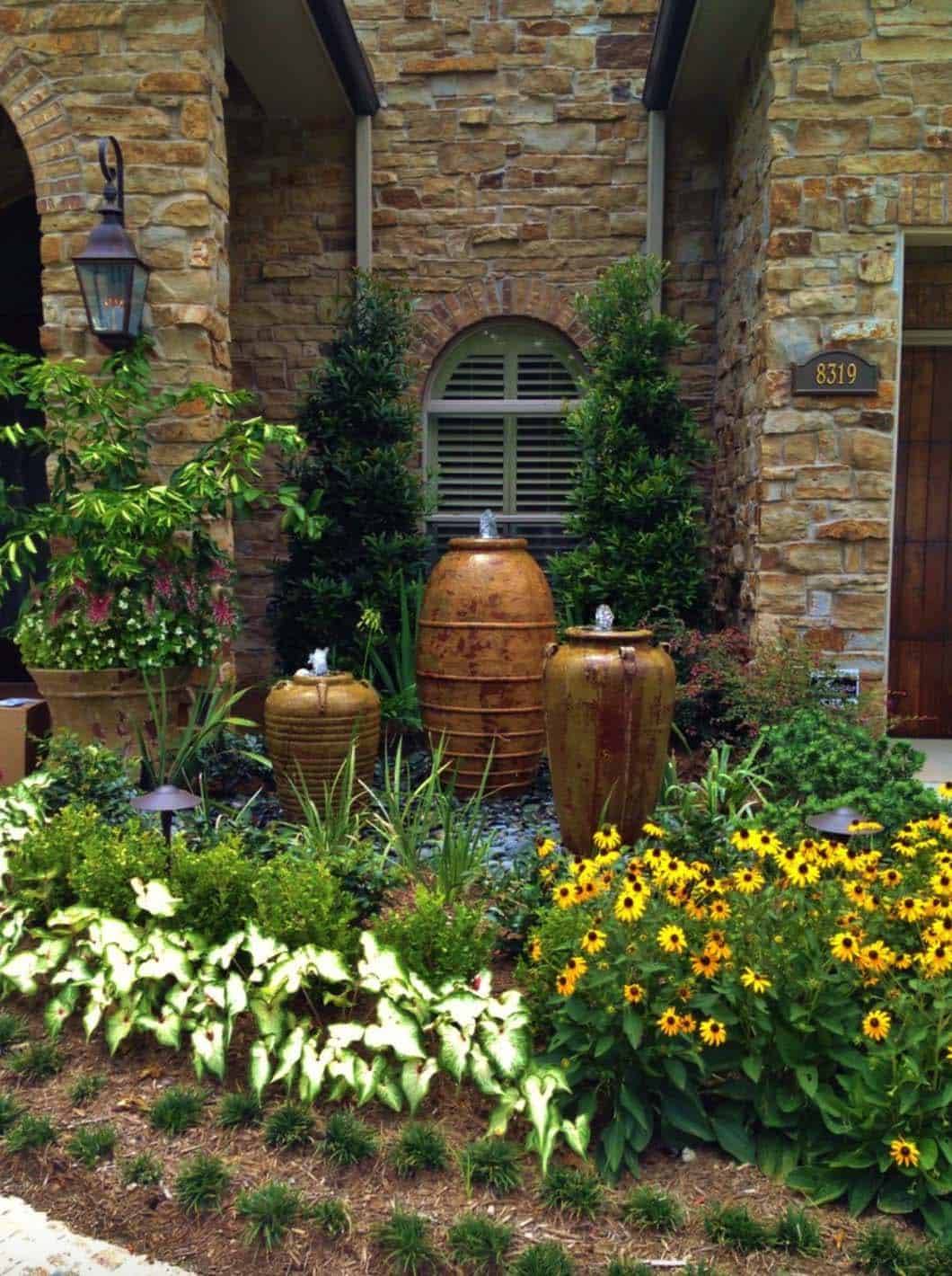 H Outdoor Water Fountain Crocks Outdoor Modern Outdoor
