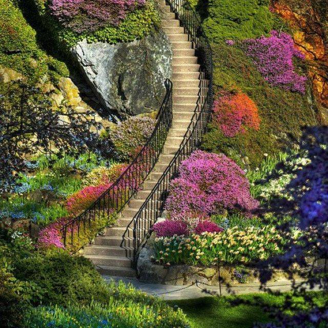 Butchart Gardens Stairway Google Search Butchart Gardens