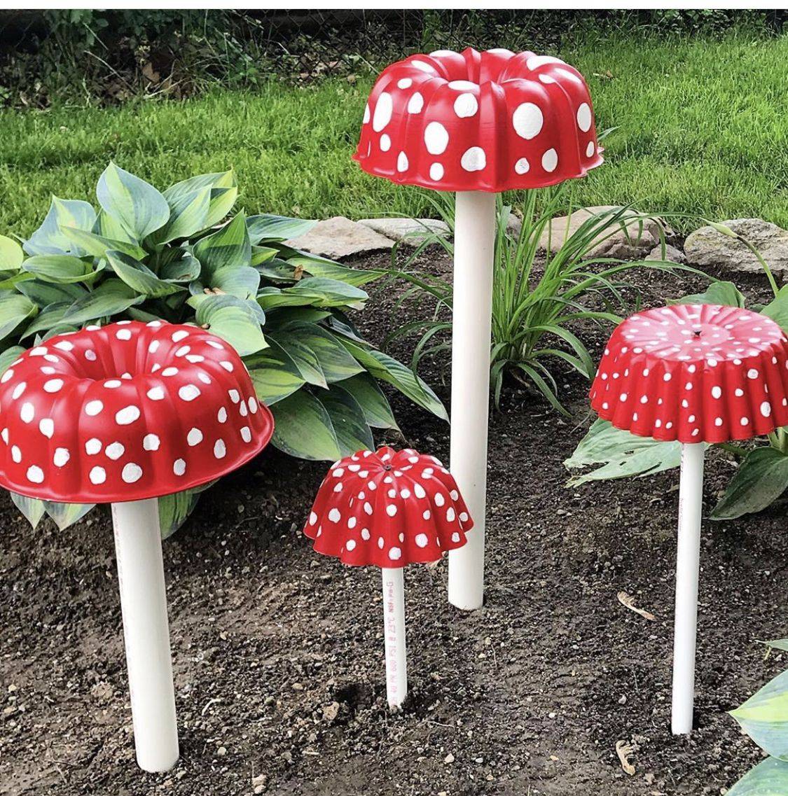 Diy Garden Mushrooms Design