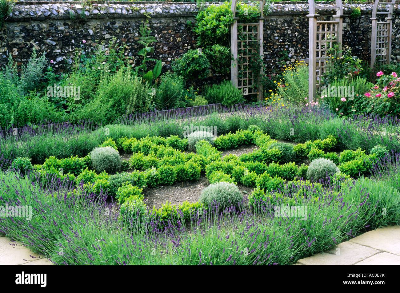 Early Spring Knot Garden Parterre Garden