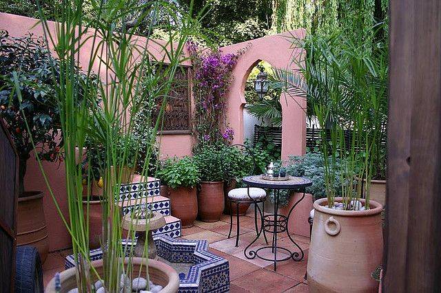Moroccan Courtyard Garden Interior Garden