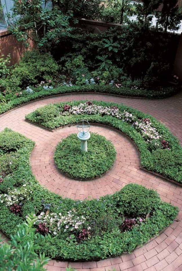 Circle Planting Herb Garden Design