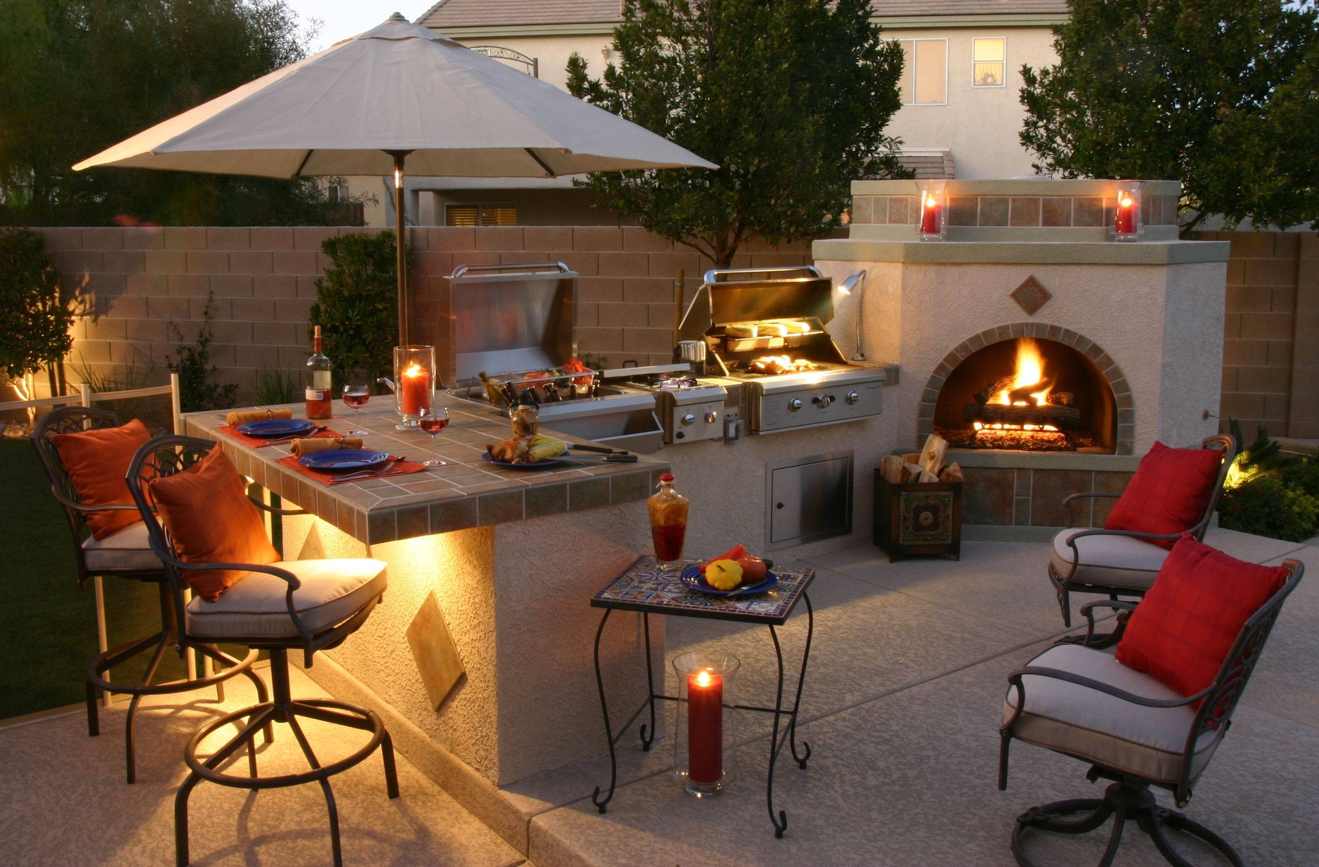 A Barbecue Grill Area