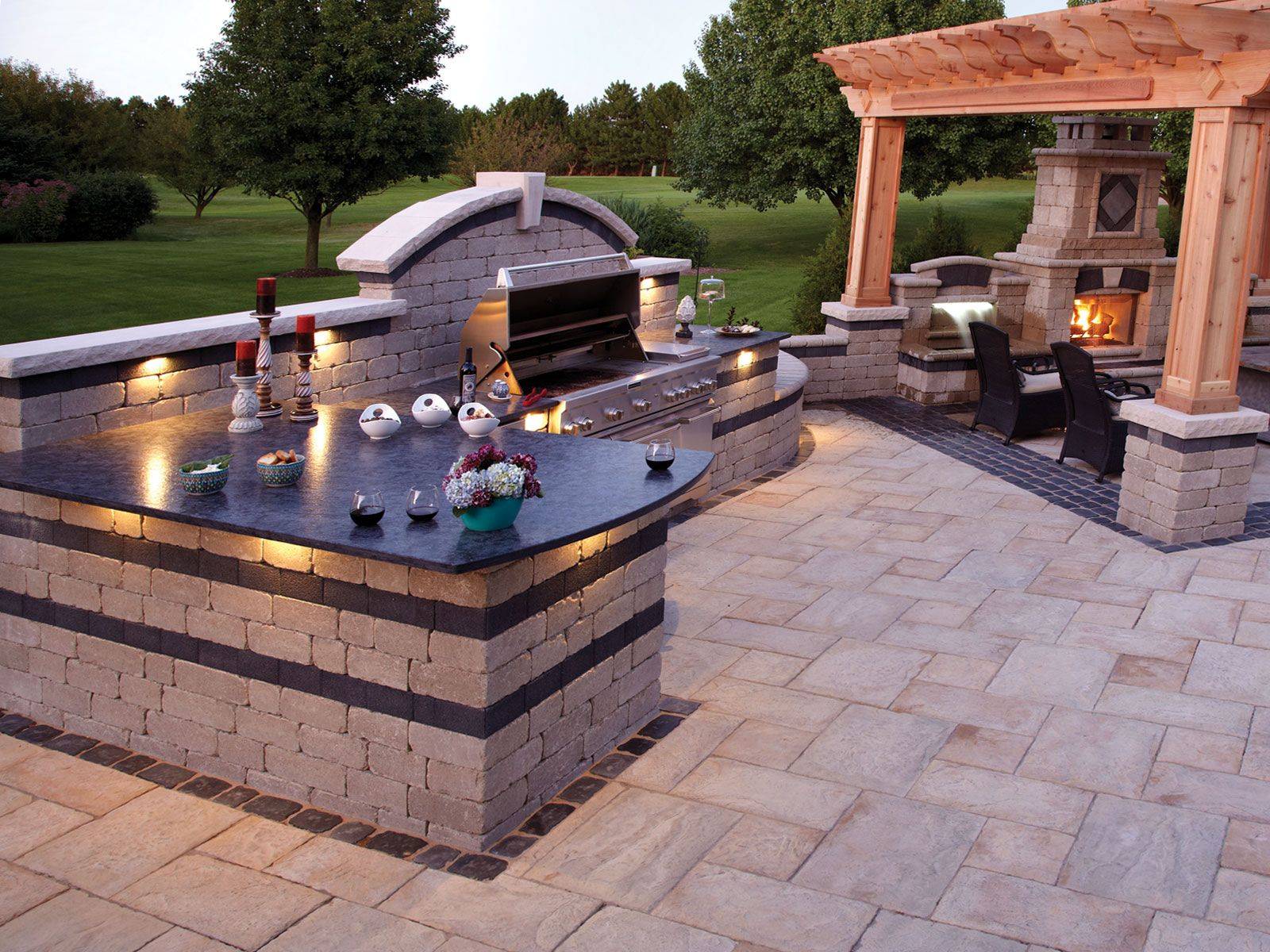 Modern Bbq Area Backyard